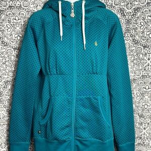 Sold! Volcom Stone Dot Hydro Embrace Change Full Zip Hoodie, Medium Great Cond